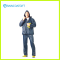 Men′s Polyester PVC Raincoat with Pants (RPY-063)